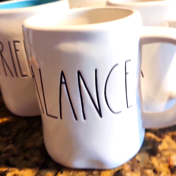 RAE DUNN' 'Artisan Collection' by 'Magenta'. Ceramic Extra Large Mug. "BALANCE". - Picture 3 of 5